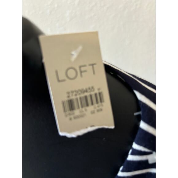 Ann Taylor LOFT Top Tee Shirt Womens Size Large Petite Nautical Coastal New - Picture 3 of 5